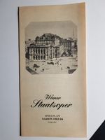Wiener Staatsoper Spielplan 1983/1984 Vintage Broschüre