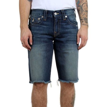 True Religion Männer Shorts Gr. 34 (XL) Blue denim