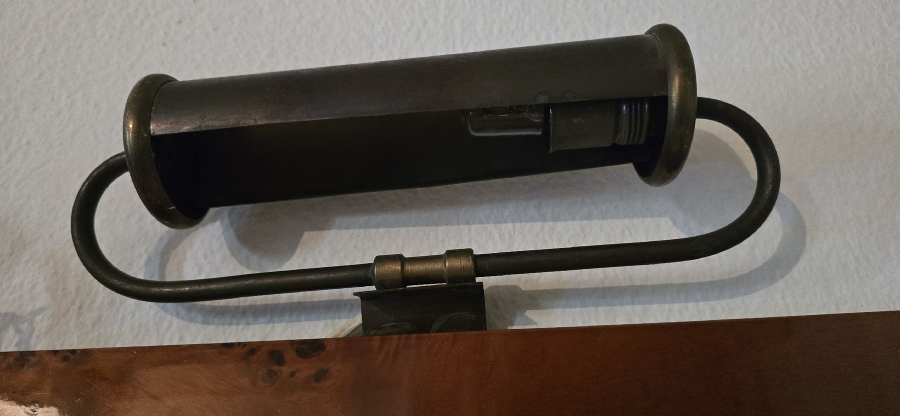 Lampade: Vintage Bilderleuchte / Gemäldeleuchte aus Messing  – Usato da Basel venduto da Jcva 9