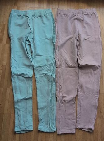 2 Leggings Mint / Rosa Kinder Grösse 152(156/160) gebraucht 