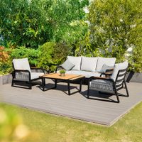 Gartenlounge MABA - Aluminium - Für 5 Personen