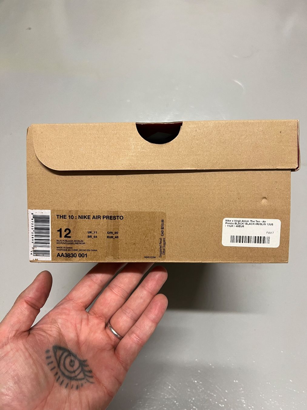 Nike Scarpe da uomo: Air Presto Off-White - EU 46 – Nuovo e nell'imballaggio originale da Bern venduto da ElevenFive 3