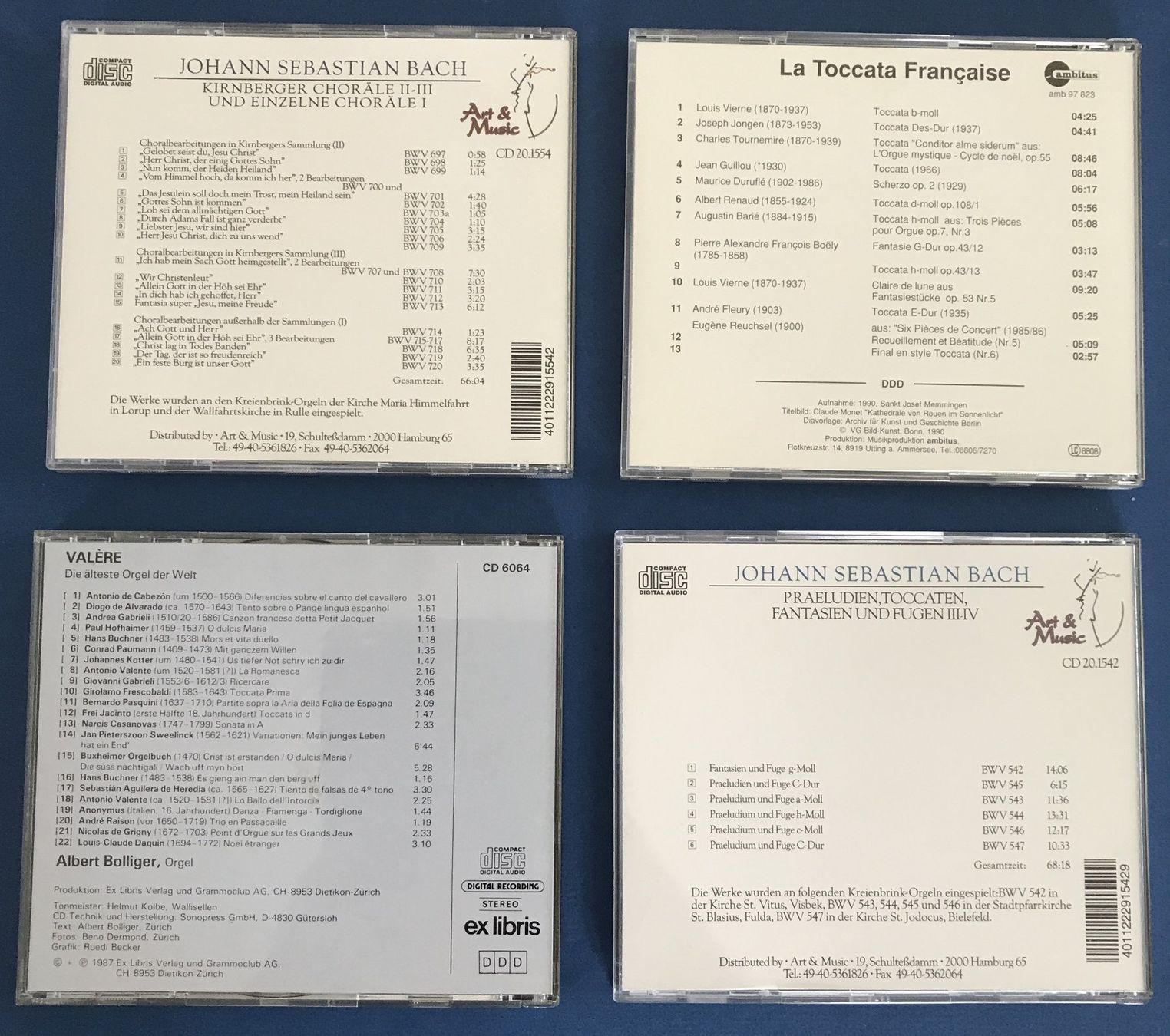 CD: SAMMLUNG ORGELWERKE (10 CD’s) – Usato da Zürich venduto da Domus09 3