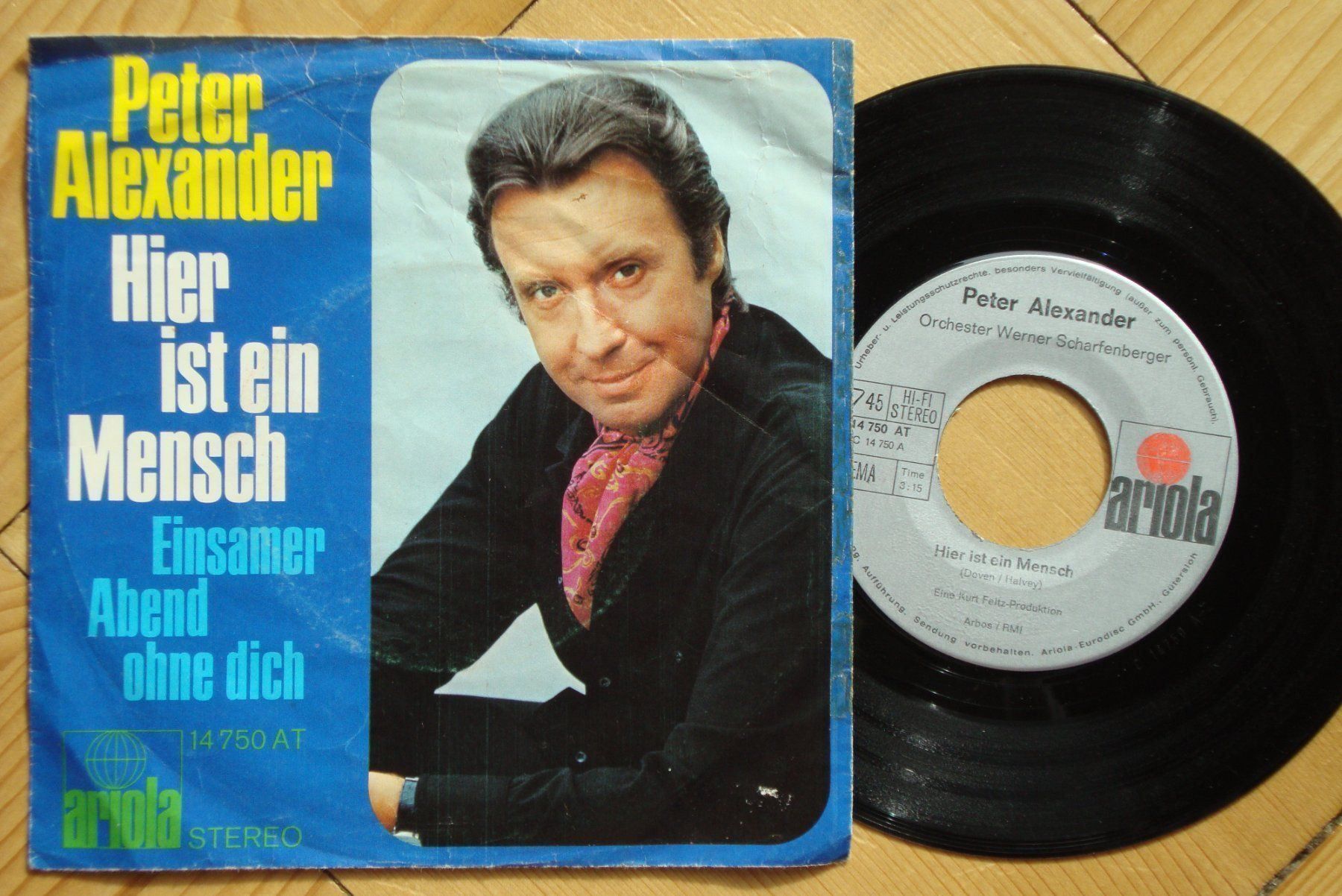 Dischi in vinile: Peter Alexander - Hier ist ein Mensch – Usato da Bern venduto da Uli_10_11