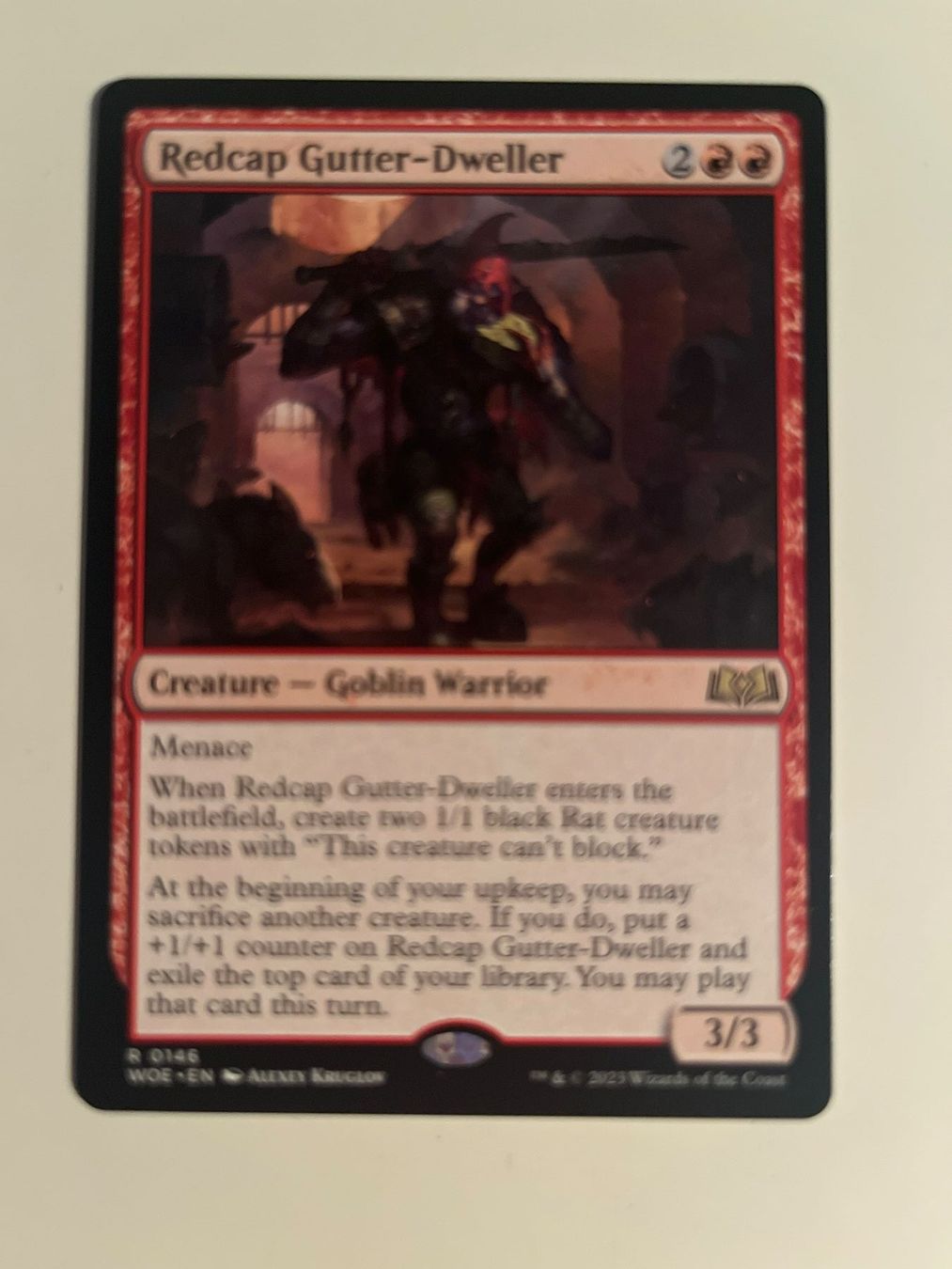 Magic The Gathering Sammelbilder & Trading cards: 1 x Redcap Gutter-Dweller - Magic: The Gathering - MtG – Gebraucht aus Kriens von Shadi1980