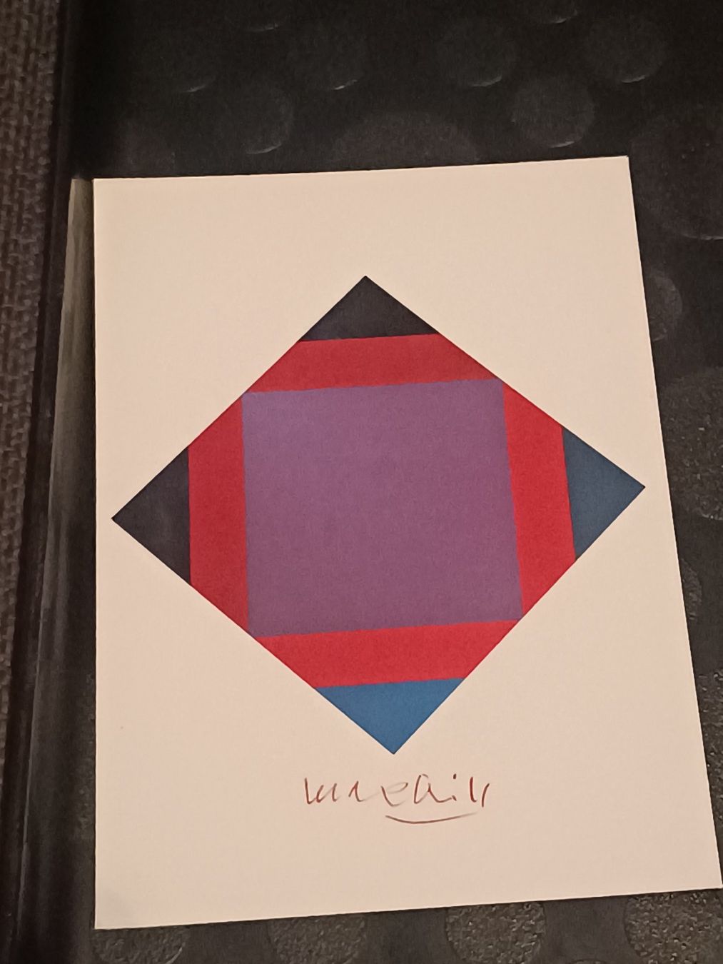 Grafiken & Lithographien: Max Bill - handsignierte Kunstpostkarte – Gebraucht aus Menziken von Artographs