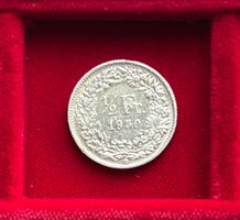 Schweiz 1/2 Silber-Franken 1950 B Stehende Helvetia