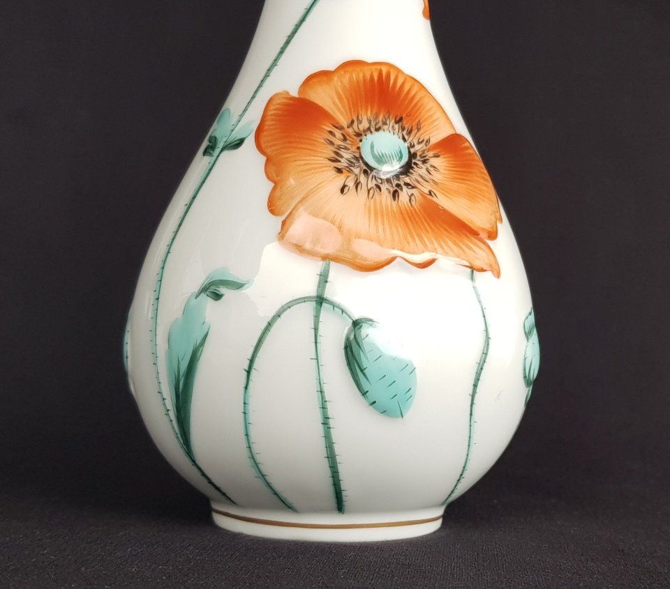 Herend Vasi & Recipienti: Herend - " Vase Mohnblüte " -  aus  Schweizer Sammlung – Usato da Horw venduto da Kunstreich7 1
