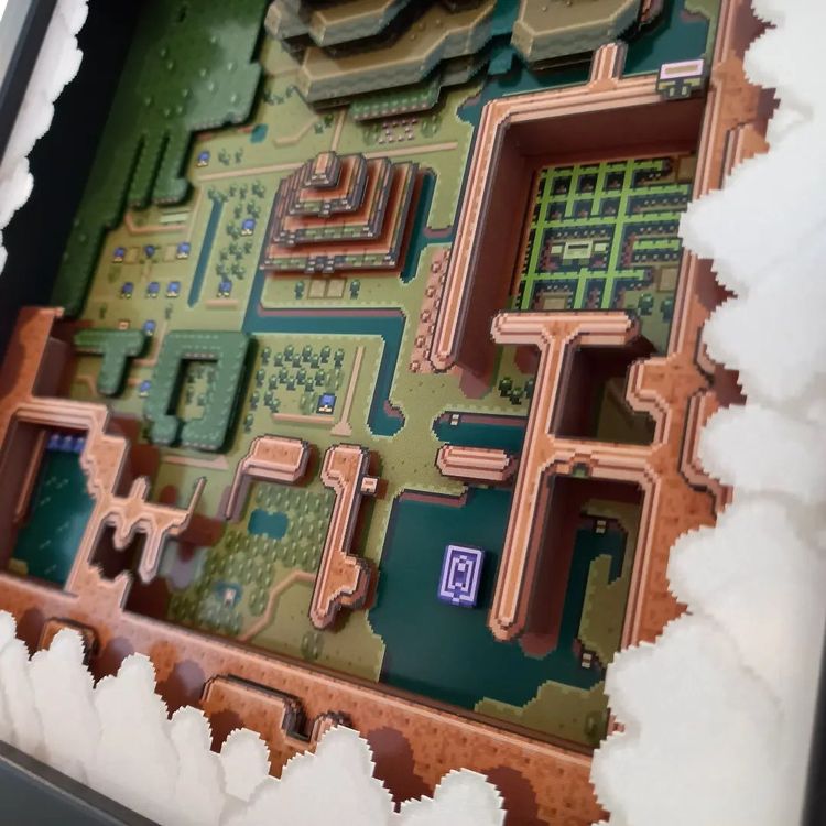 The Legend of Zelda Hyrule Dark World Shadow Box Diorama (Neu (gemäss ...