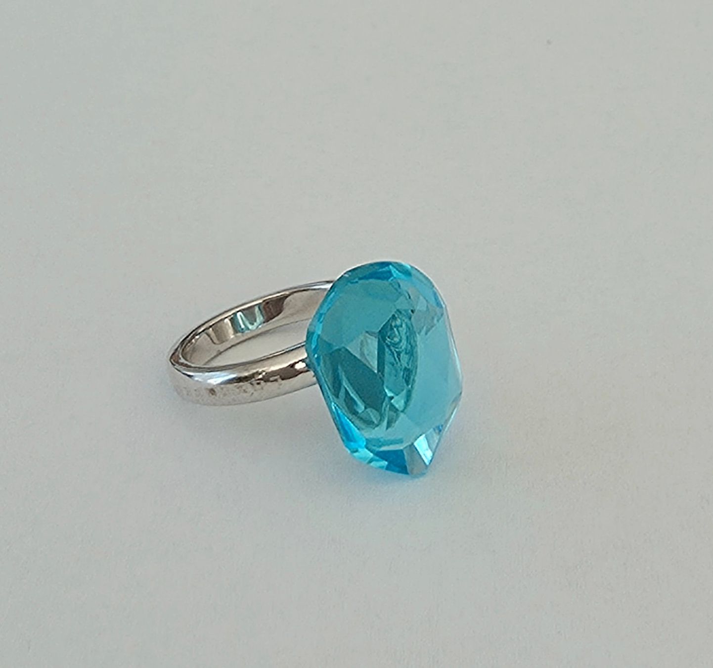 Anelli: Silberring 925 mit Topas, transluzent & eisblau - Neu – Nuovo e nell'imballaggio originale da Uetikon am See venduto da Coralreef 6