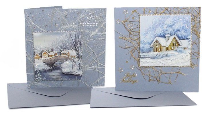 Cartoline: Weihnachtskarte  "Frohe Festtage" (552) – Nuovo (secondo la descrizione) da Schlatt TG venduto da glueckwunschkarte.22