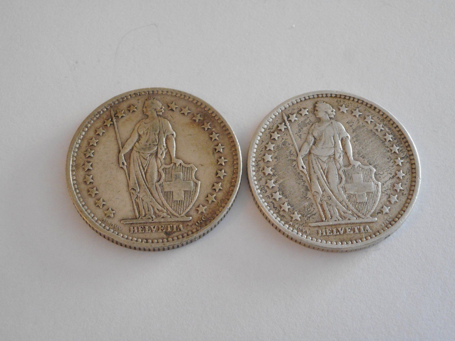 Tutti le monete: 2 pièces de 2 Frs. Suisses 1920 – Usato da Carouge GE venduto da bemol_007 1