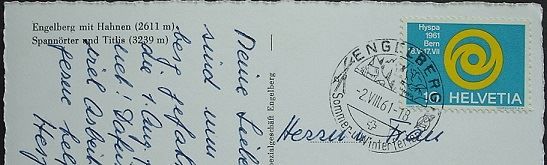 Ansichtskarten: ENGELBERG mit Hahnen, Spannörter, Titlis – Gebraucht aus Jona von philajona 1