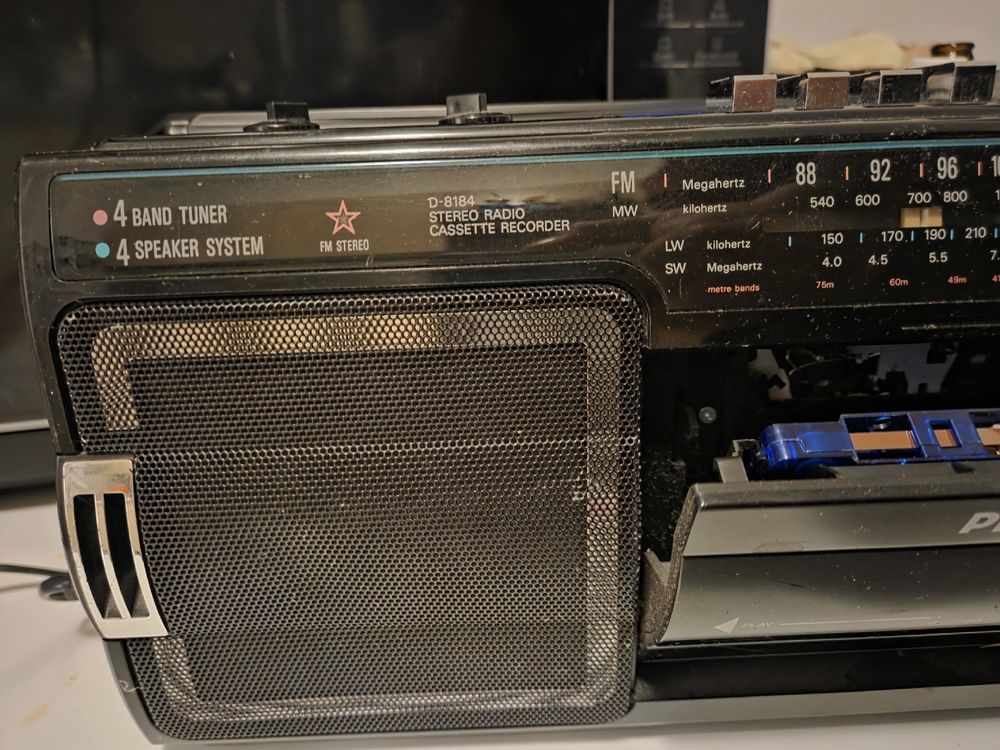 Philips - D-8514 - Lecteur de cassette portable, Radio