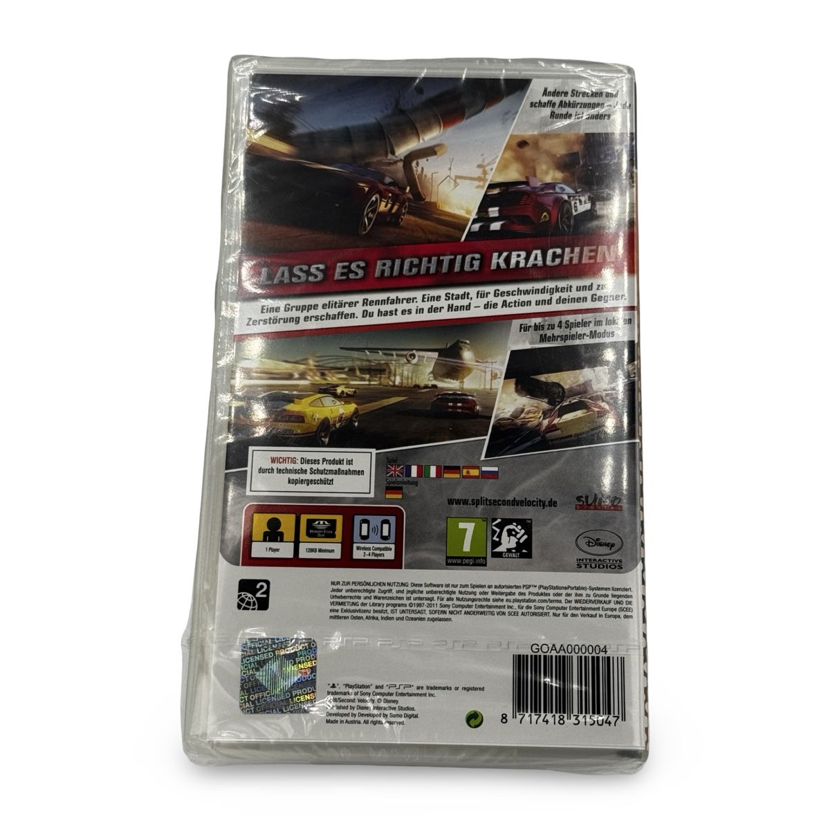 Sony Giochi: PSP Split/Second Velocity Essentials – Neu & versiegelt PAL – Nuovo e nell'imballaggio originale da Basel venduto da Melee 1