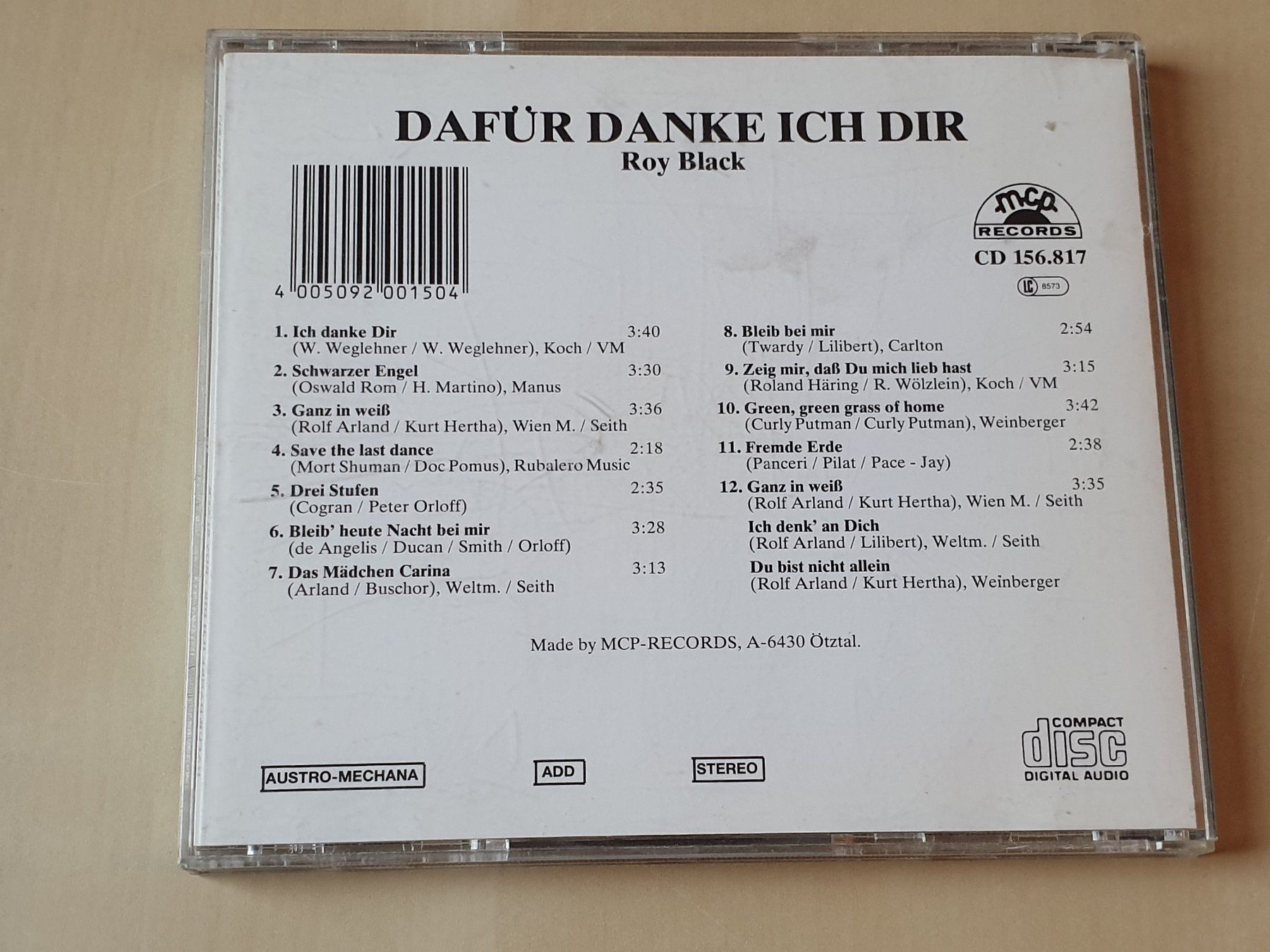 CD: Roy Black singt Ihre Lieblings Hits – Usato da Stansstad venduto da collectorsshop 1