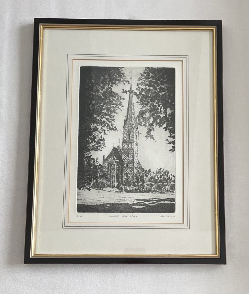 Grafica & Litografie: Lithographie Katholische Kirche Bülach, ZH – Usato da Bachenbülach venduto da ErwinK