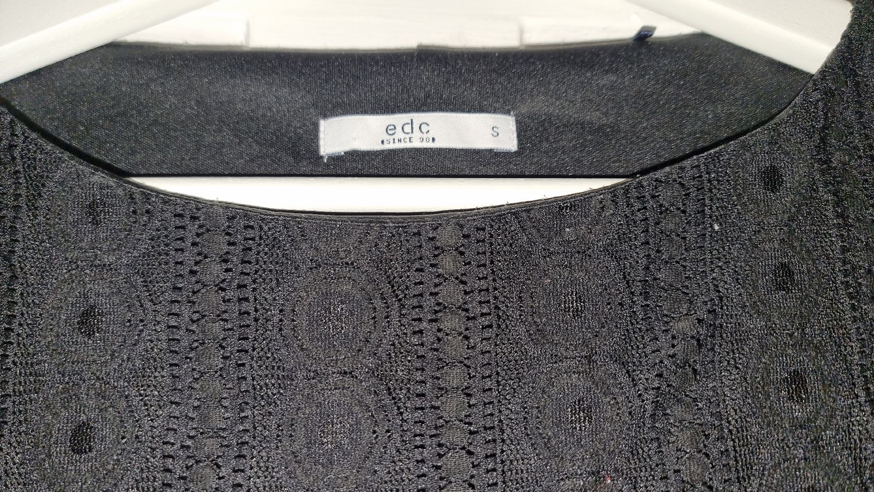 Camicette: Edc schwarze Spitzenbluse Gr. S Elegant und Schick – Usato da Wigoltingen venduto da Zuckerfee84 2