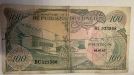 Congo – Billet 100 Francs 1963 – Série BC –