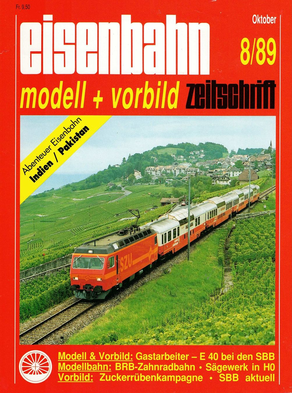 Revues & Magazines: Eisenbahn Heft Nr. 8/89 – D'occasion à Basel par Dogana