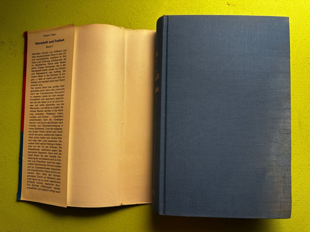 Robert Faesi: Herrschaft und Freiheit. Roman. Band 2. 2