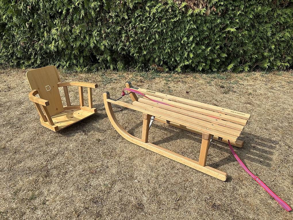 Schlitteln: Original Davoser Schlitten mit Babysitz – Gebraucht aus Zollikofen von waba02 3
