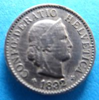 Münze 5 Rappen 1892