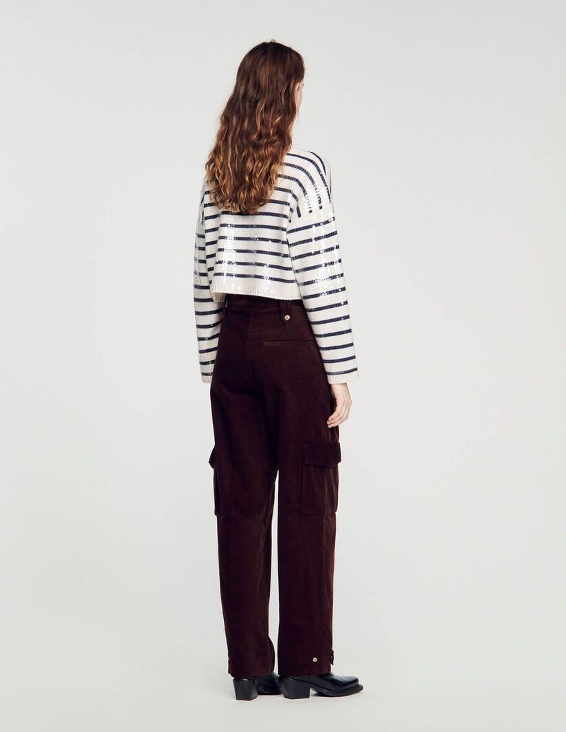 Sandro Pantaloni: SANDRO - CARGOHOSE - CHOCOLAT Orginalpreis 325.- – Nuovo e nell'imballaggio originale da Zürich venduto da luxuryoutlet1 2