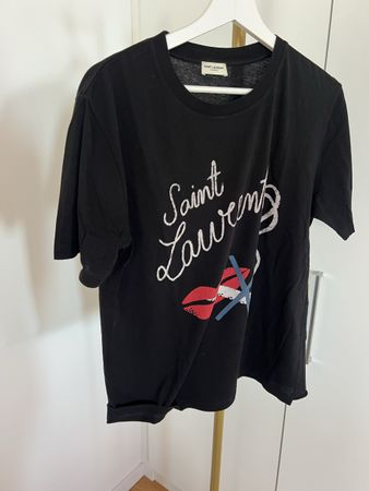T-shirt Saint Laurent Paris noir taille XS