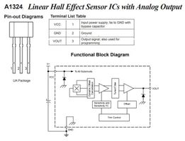 Hall-Sensor A1324 linear Magnet-Sensor [S81394]