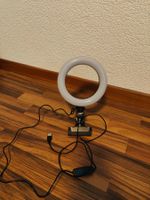 Dimmbares Ringlicht mit Klemme & USB-Anschluss