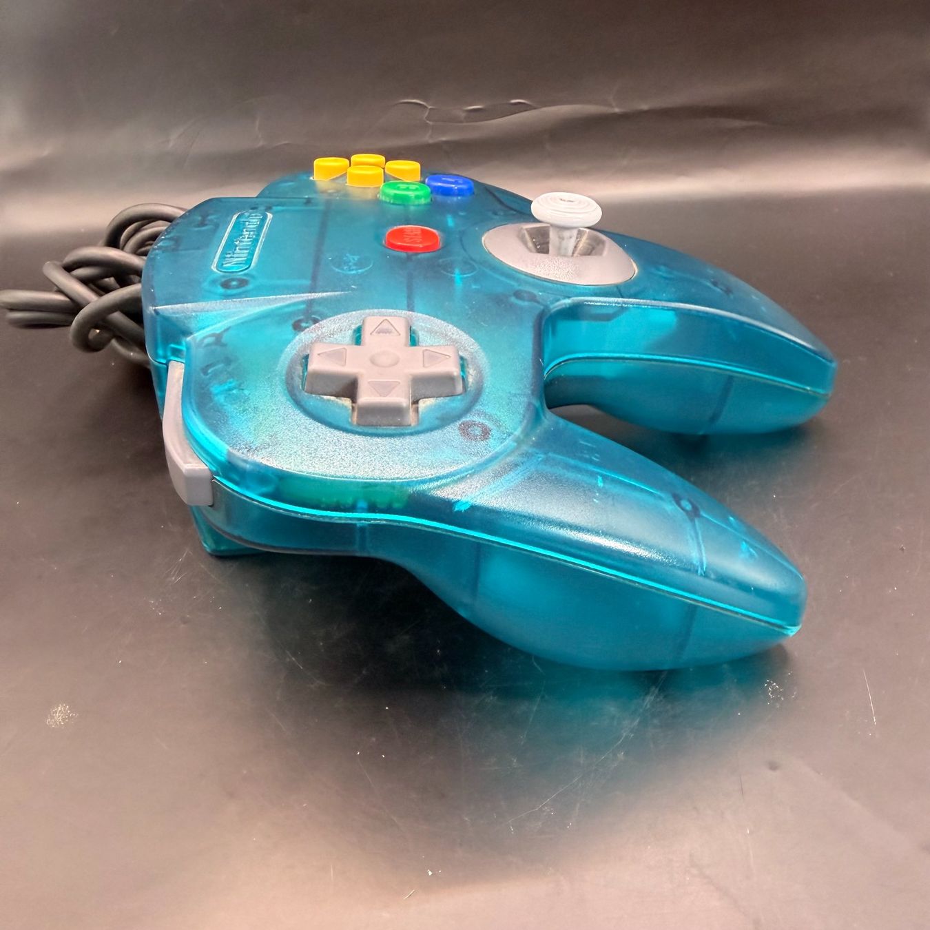 Nintendo Controller: Original Nintendo 64 Controller Transparent Blau / Türkis – Usato da Düdingen venduto da Nerdworld 5