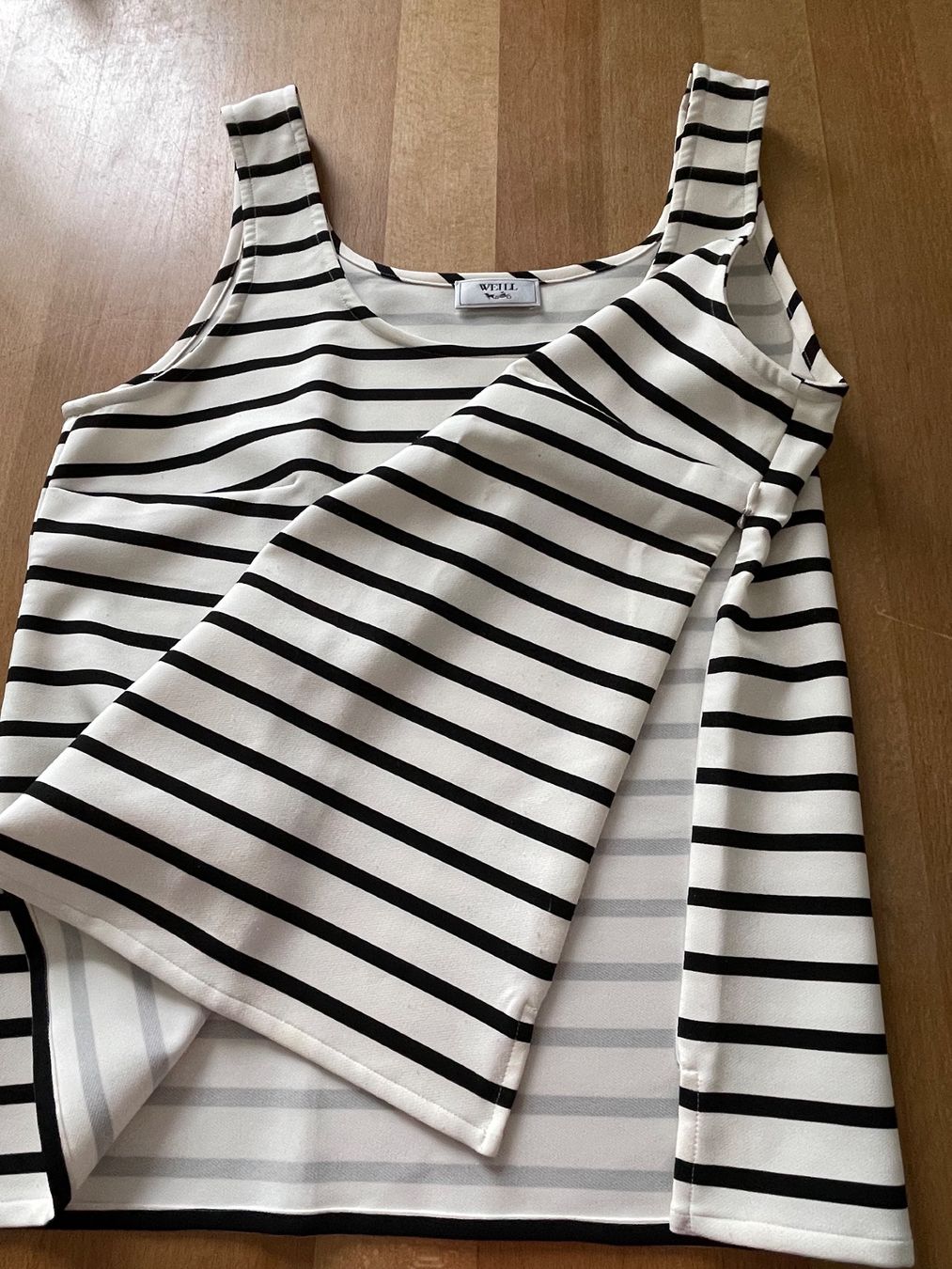 Top: WEILL Paris Sommertop gestreift, Gr.42 – Usato da Meggen venduto da tulipe21 1