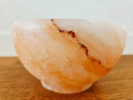 Salzschale Teelichthalter Schale Salzkristall Dekoschale