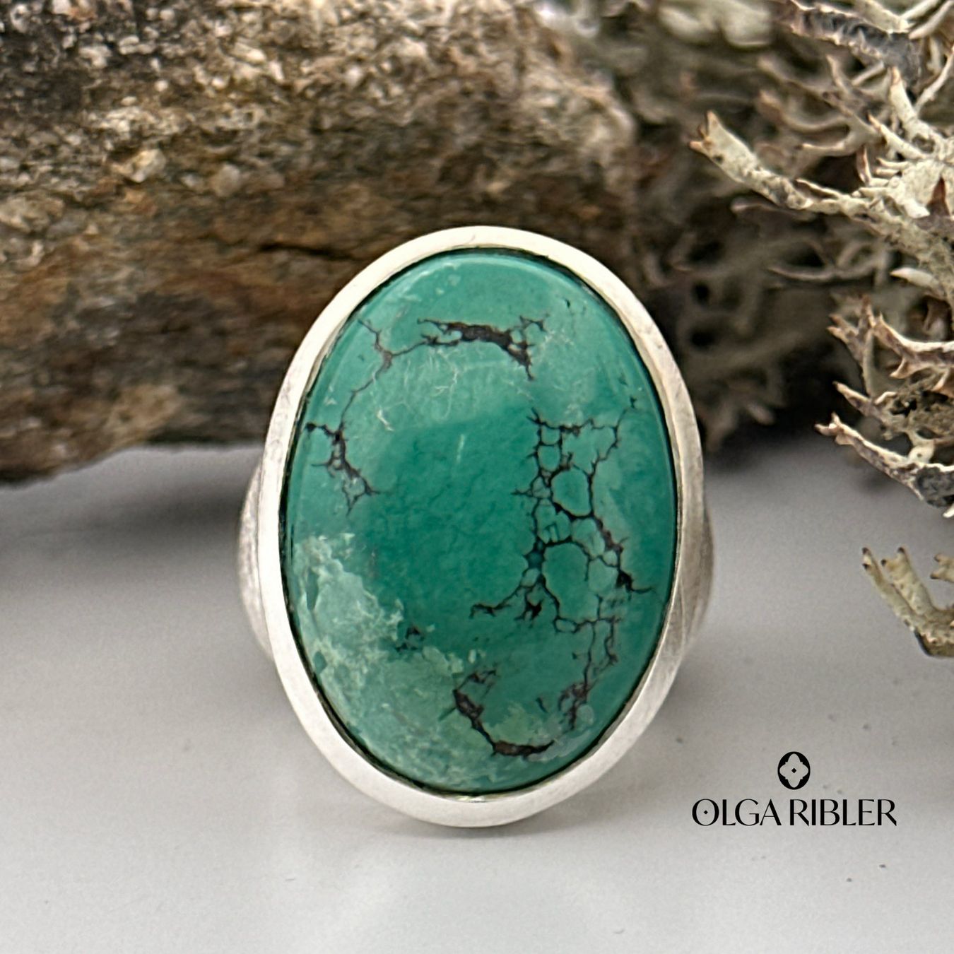 Olga Ribler Anelli: Unikate Silber Ring 925 mit Türkise Grösse 52 – Nuovo (secondo la descrizione) da Luzern venduto da Schmuckoutlet 7