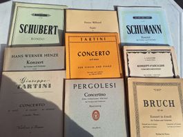 Klassische Noten Sammlung: Tartini, Schubert, Schumann 57