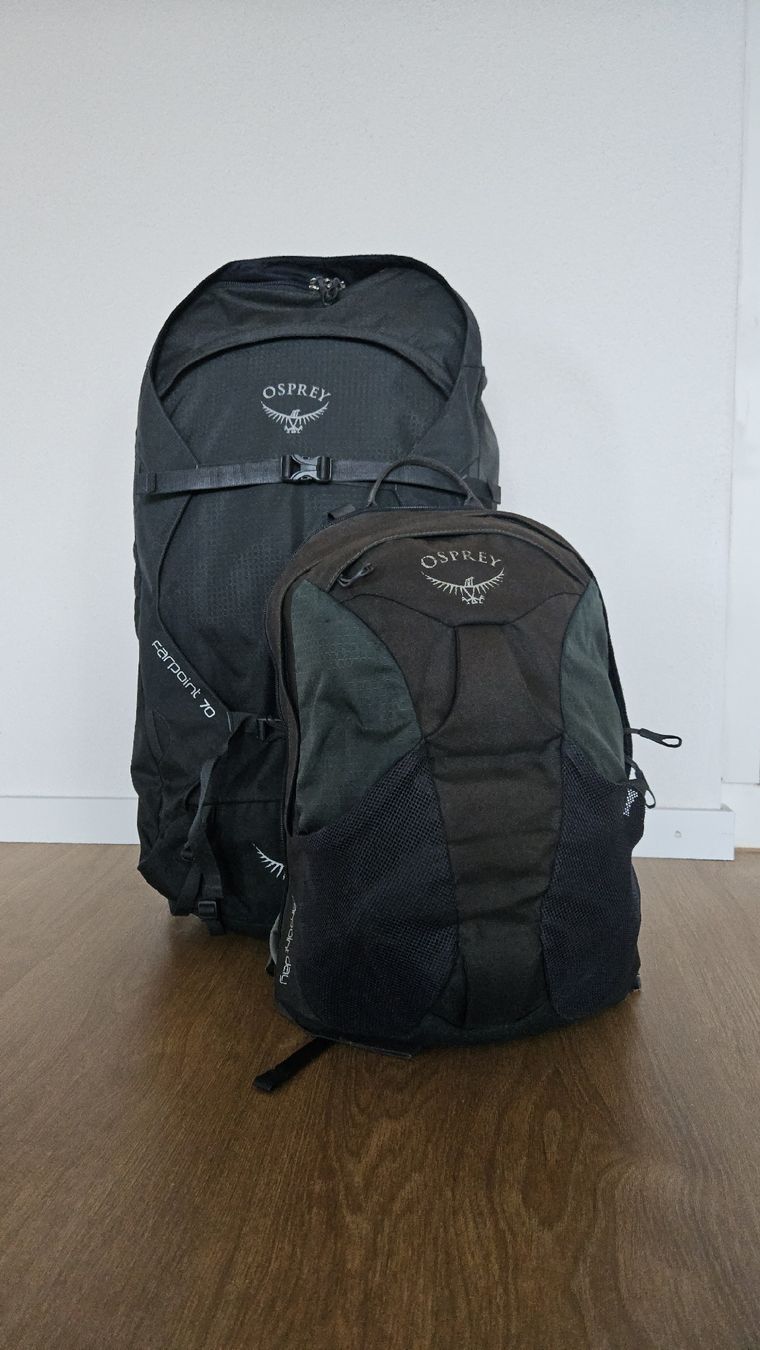 Osprey Zaini: Sac de voyage Osprey Farpoint Trek 70 – Usato da La Verrerie venduto da math_86