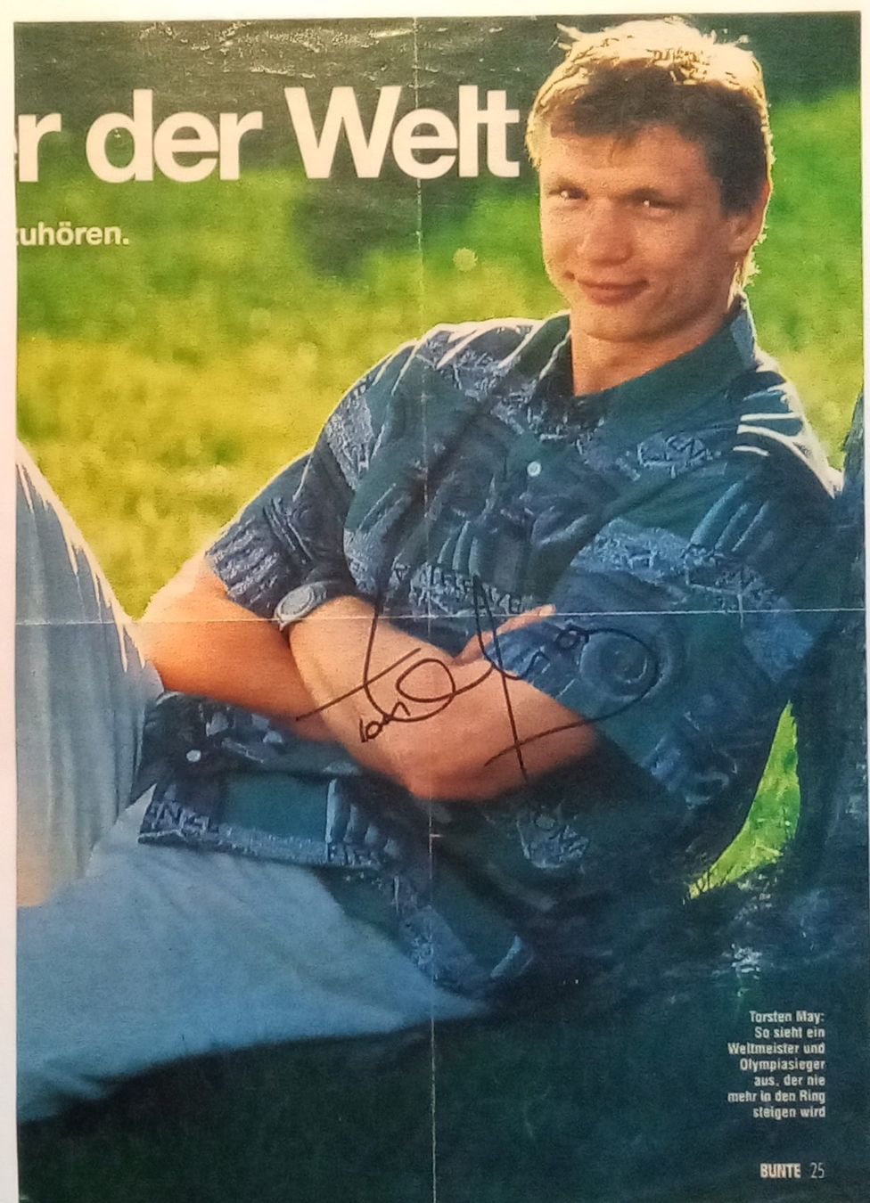 Autographes: Torsten May  Boxer Autogramm signiert Bild 20x30cm – D'occasion à Bischofszell par Gottselig