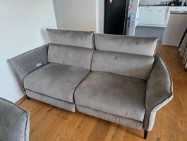 3er-Sofa Loris mit elektrischer Relaxfunktion