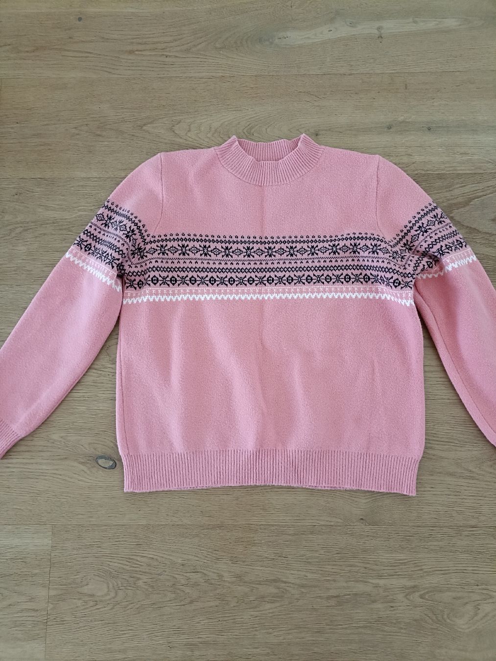 Maglioni & Felpe: Chicorée Pullover, Grösse eher L, Rosa mit Muster, Winter – Usato da Winterthur venduto da meci02 3