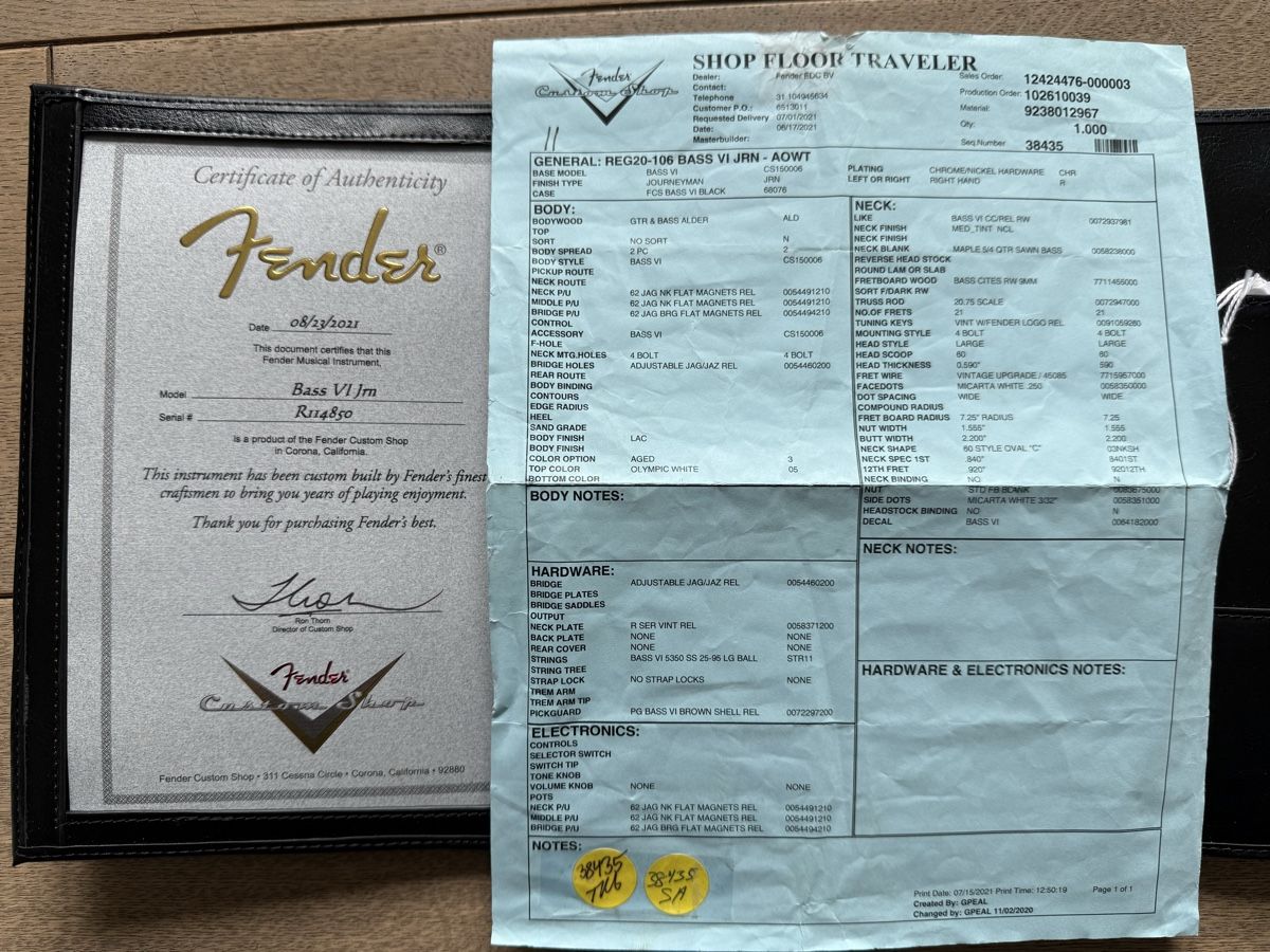 Fender Strumenti musicali: Fender Bass VI Custom Shop – Usato da Renens VD venduto da fab_z77h 7