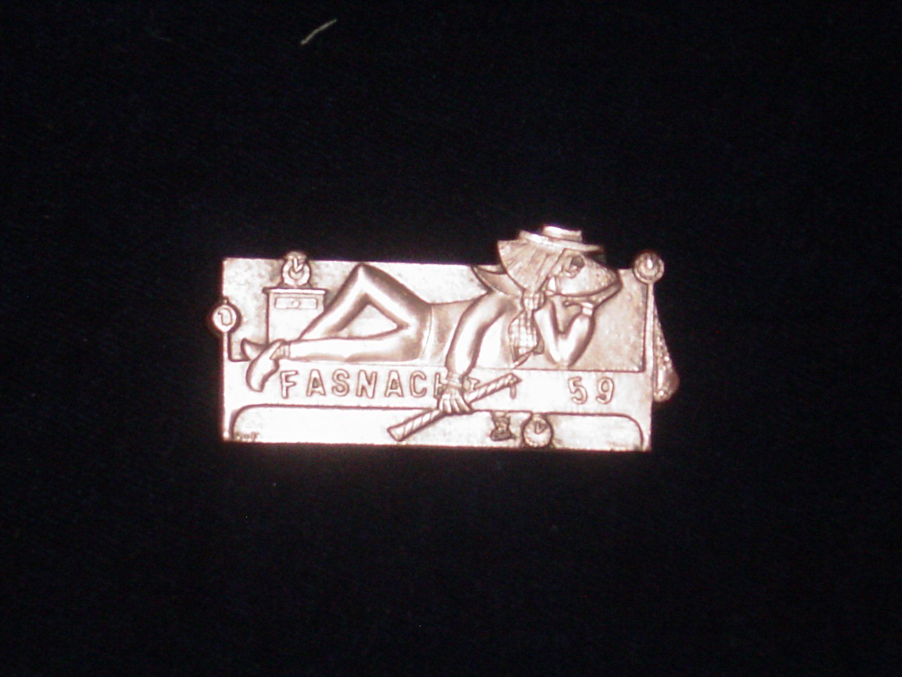 Medaglie: Basler Kupferplakette 1959 mit Nadel – Usato da Binningen venduto da chat01