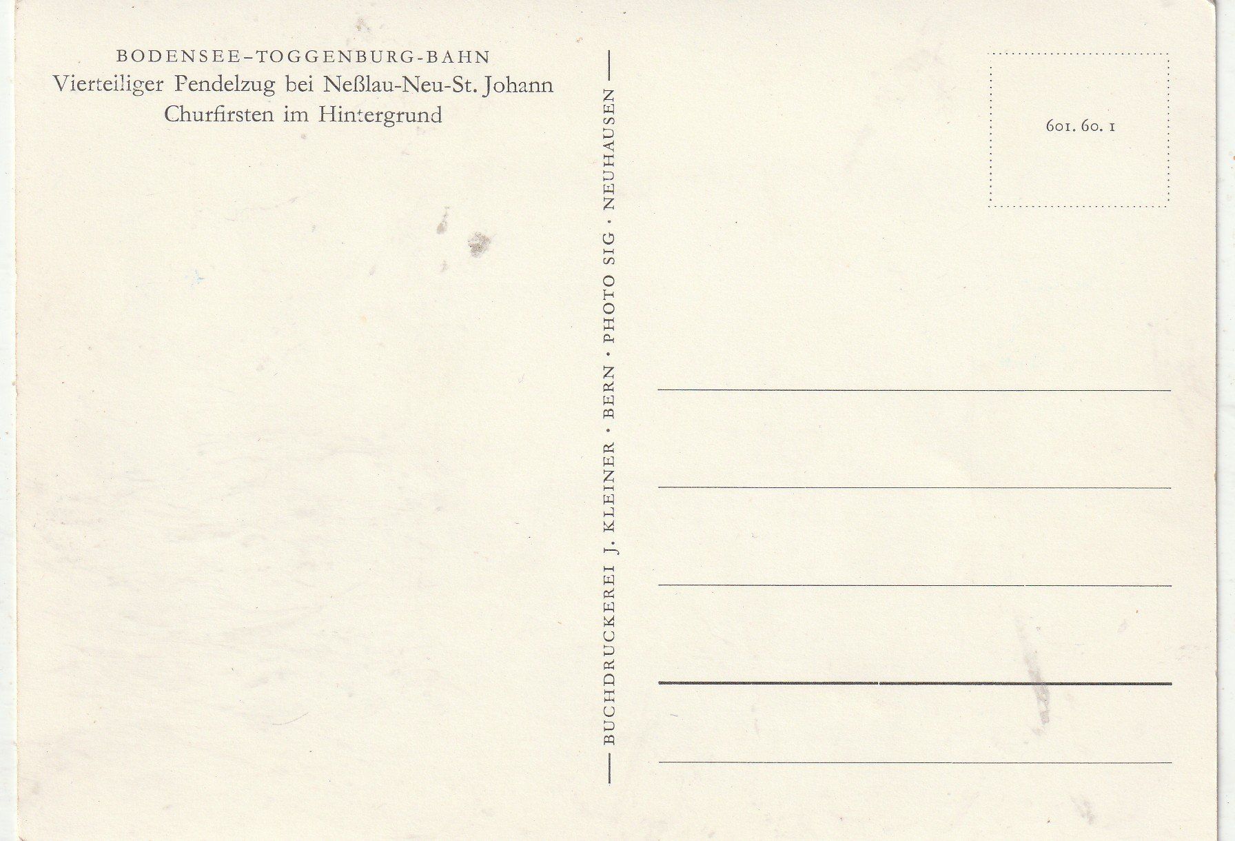 Cartes postales: Bodensee Toggenburg Bahn – D'occasion à Lumbrein par made02 1