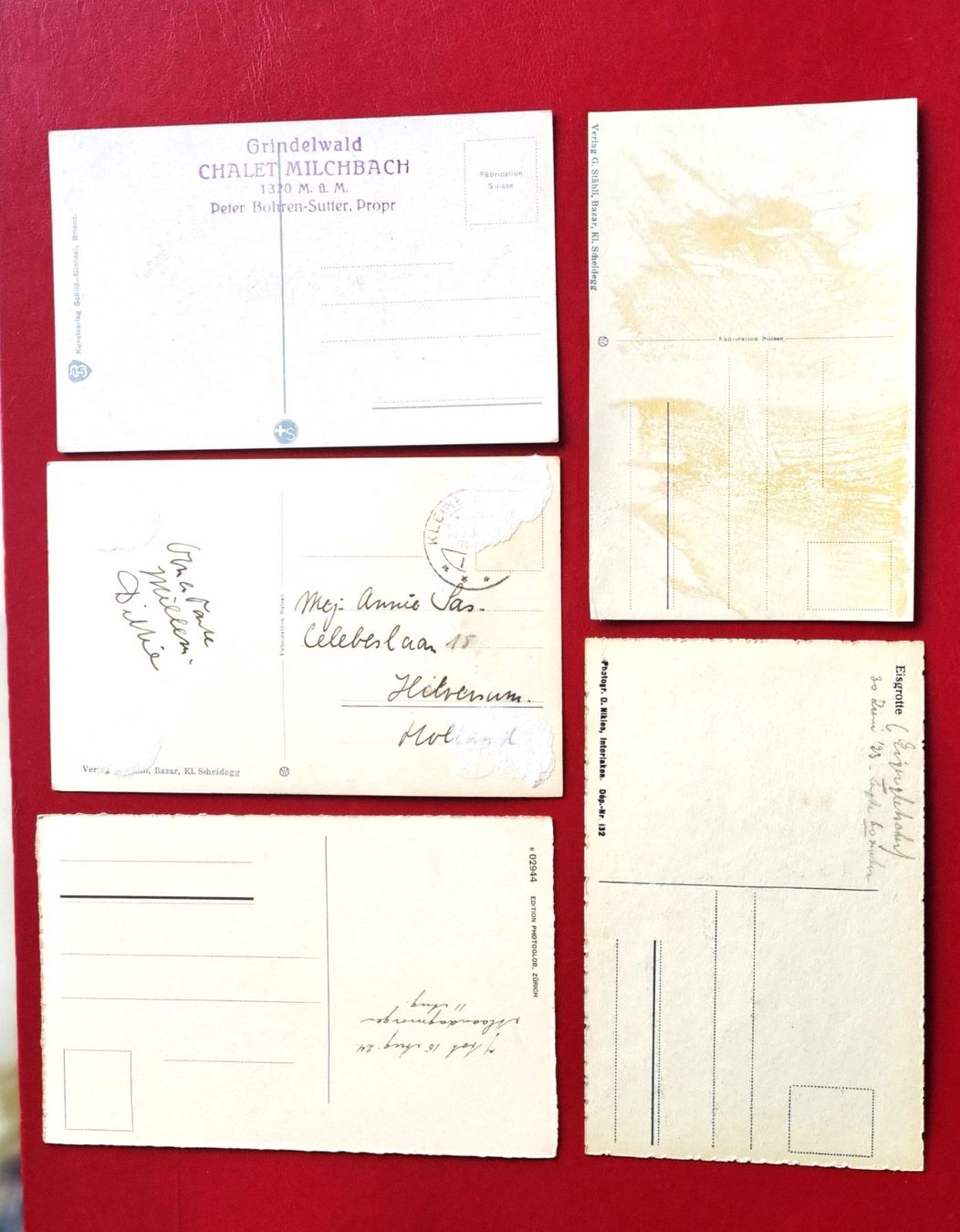 Cartoline postali: Eisgrotte  - Eishöhle - 5 AK – Usato da Rothrist venduto da RROENK 1