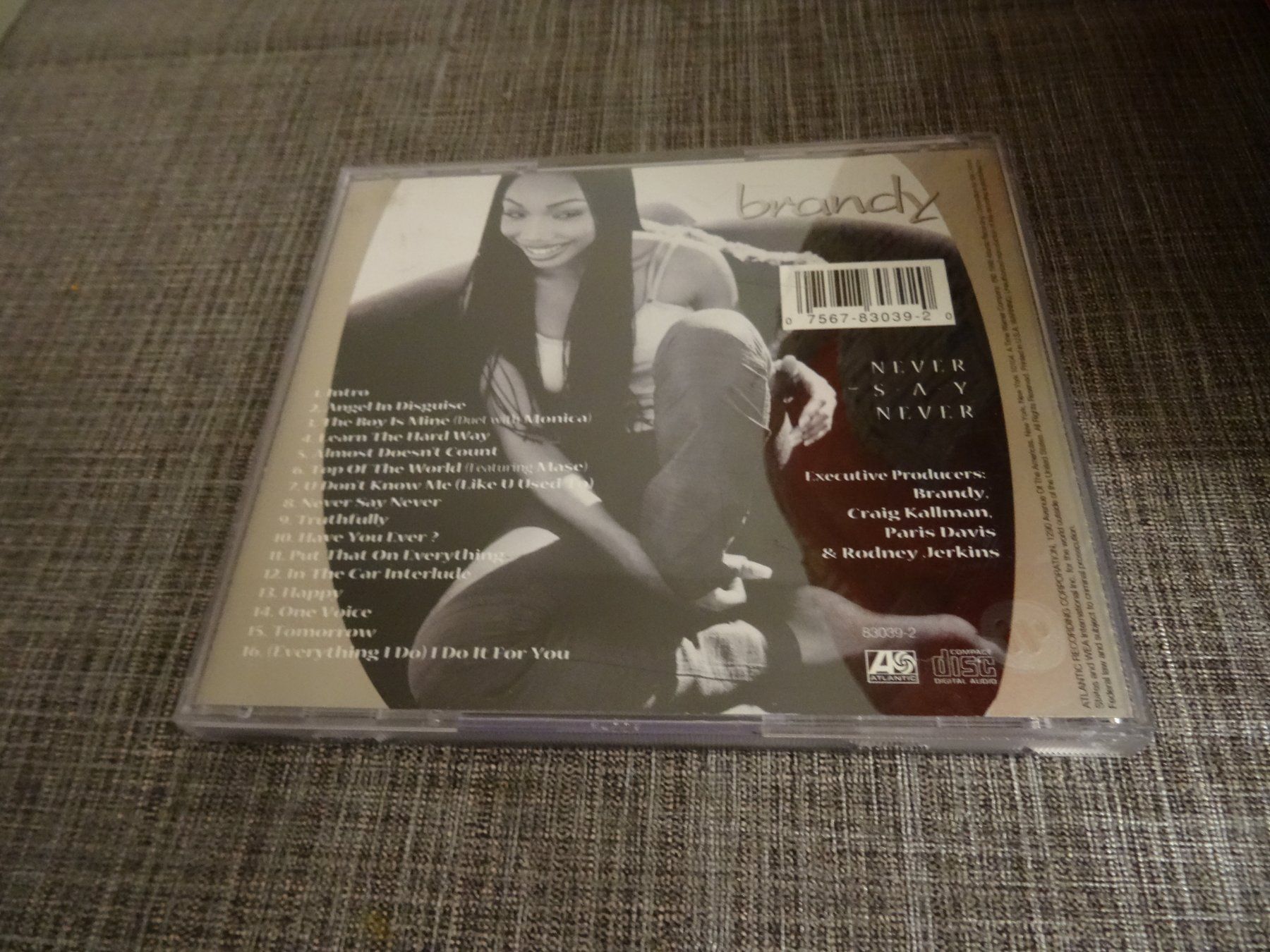 CDs: Brandy - Never Say Never CD – Gebraucht aus Olten von Disc-Ausverkauf 1