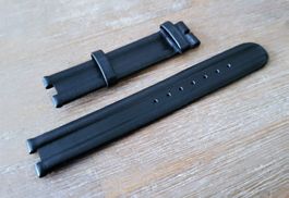 Rado La Coupole Leder Uhrband 15mm Schwarz Ref. 8524-B Neu