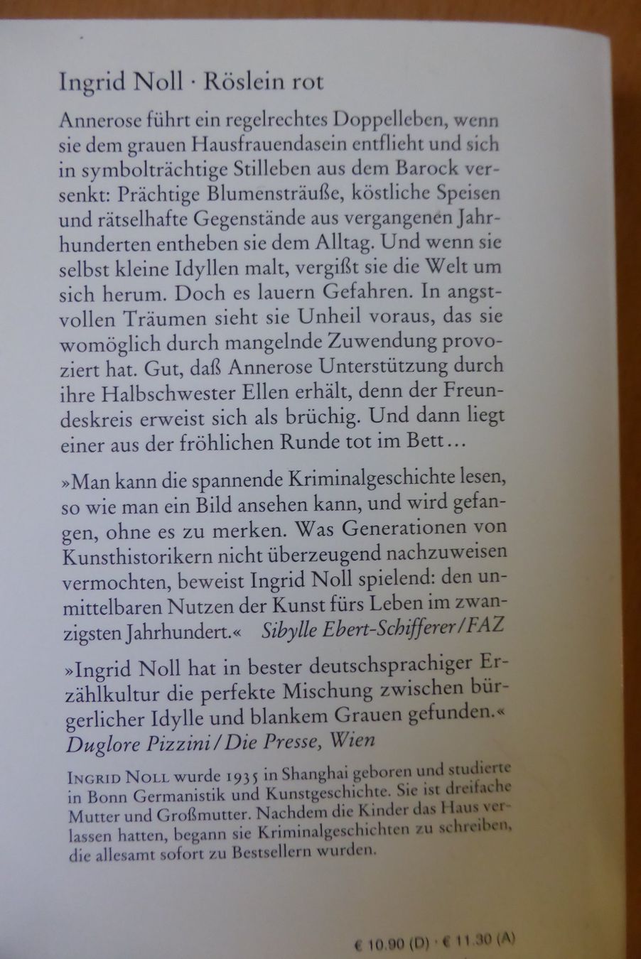 Livres: Krimi - Ingrid Noll - Röslein rot – D'occasion à Brunnadern par lesezirkel 1
