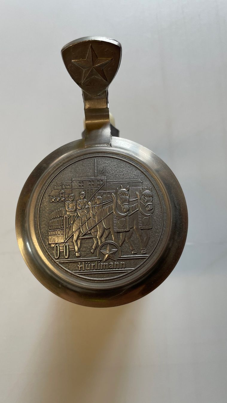 Bicchieri: Bierkrug mit Zinndeckel - 700 Jahre Eidgenossenschaft – Usato da Glattfelden venduto da cybermaxx 4