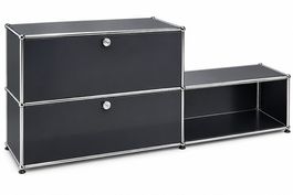 USM Sideboard, alte Generation, schwarz, gebraucht