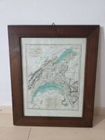 Carte Ancienne Canton de Vaud Lac Léman Orell Füssli ca 1820